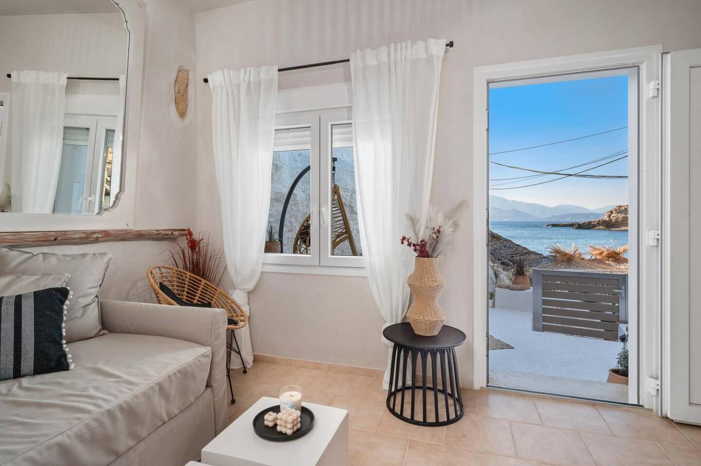 Casa Grotta With Sea & Cave View Matala Exterior foto