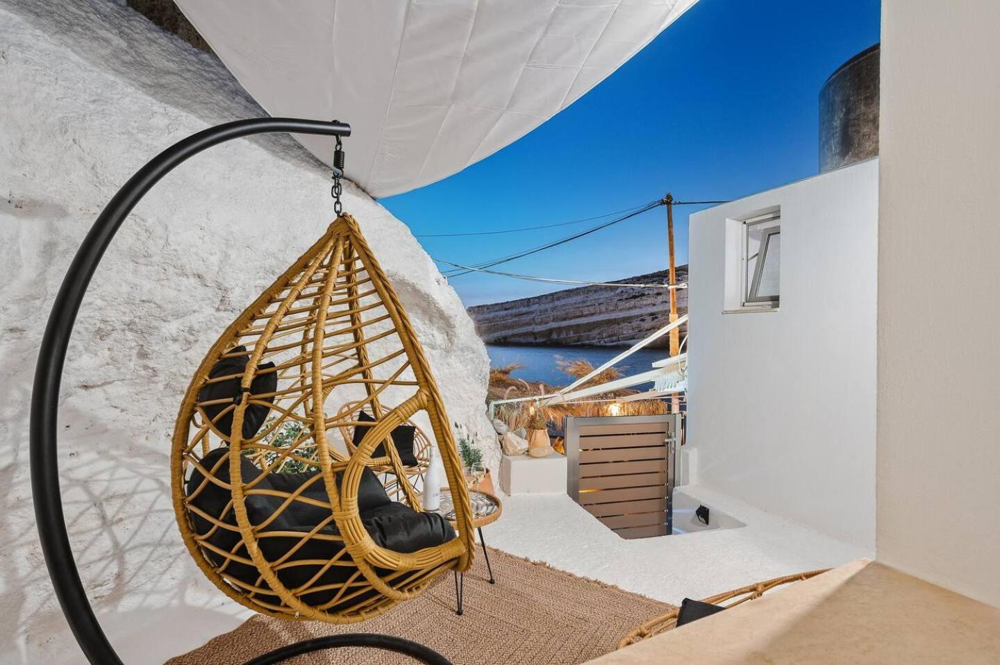 Casa Grotta With Sea & Cave View Matala Exterior foto